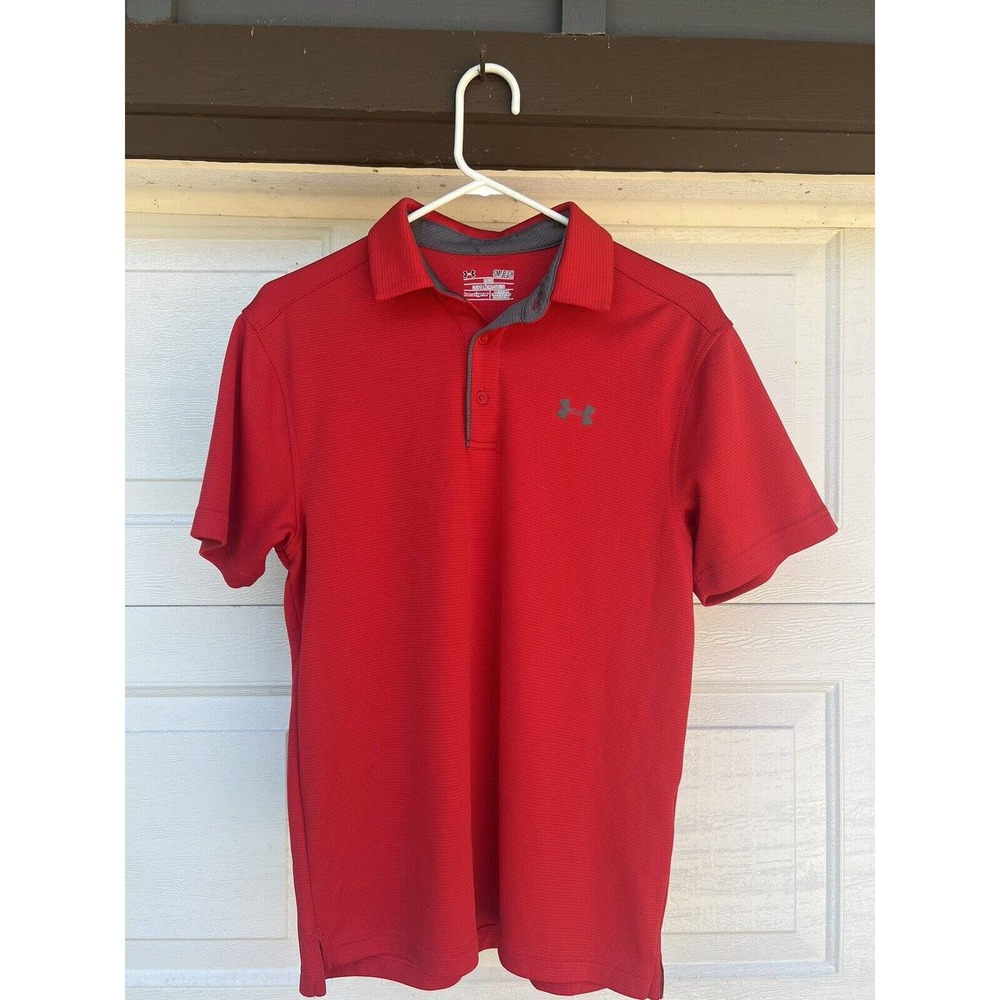 Small Under Armour 1290140 UA Tech Performance Loose-Fit Golf Polo Shirt Small
